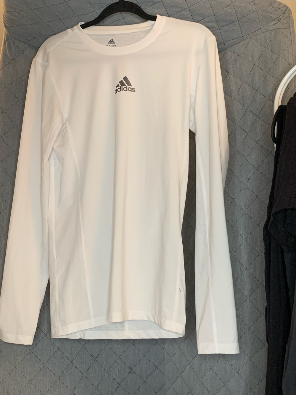 #226 Adidas White Performance Long-Sleeve